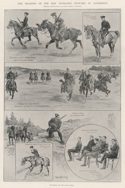 El entrenamiento de los nuevos oficiales de la Yeomanry en Aldershot de Ralph Cleaver